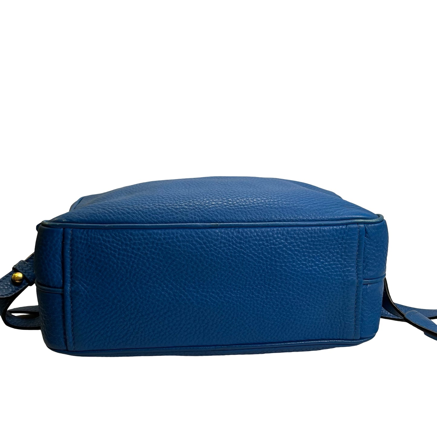 Used PRADA Vitello Phenix Leather Vittelo Phenix Camera Bag Camera Bag Blue