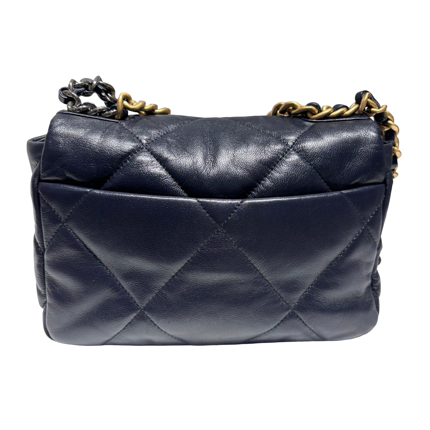 CHANEL 19 HANDBAG SMALL NAVY [3000360]