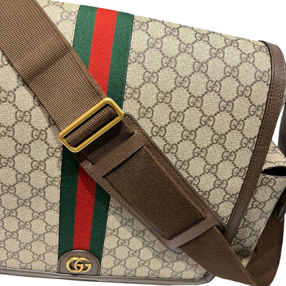 Used GUCCI Canvas Cross Body Bag Brown