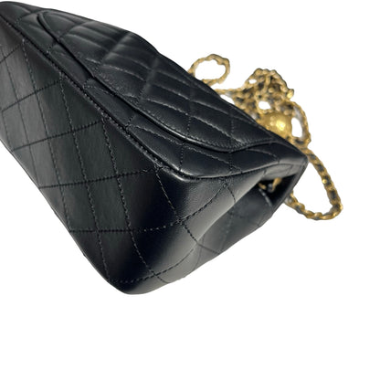 CHANEL MINI FLAP 17CM WITH GOLD BALL [3001177]