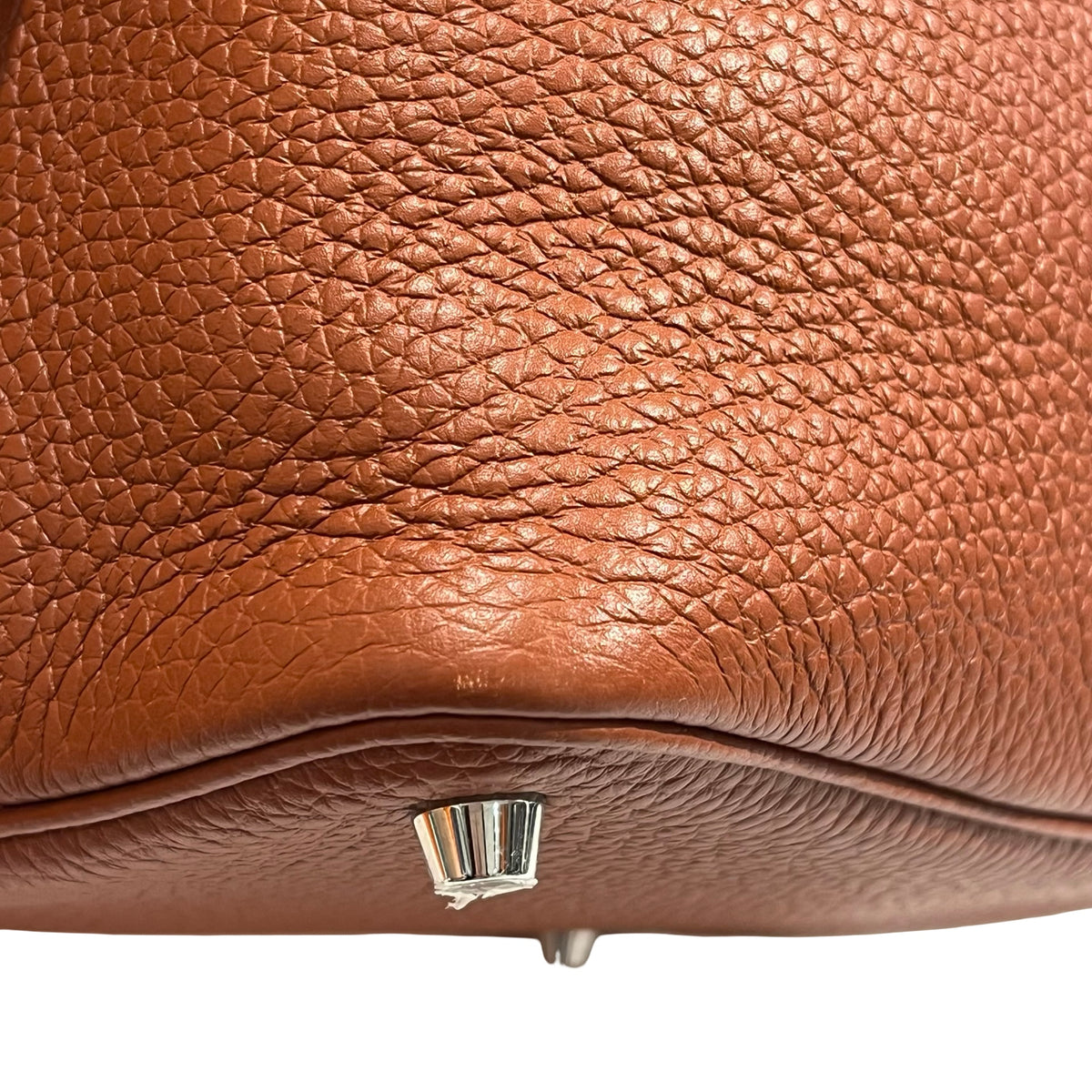 Used HERMES Picotin 18 Bucket Bag Brown PHW