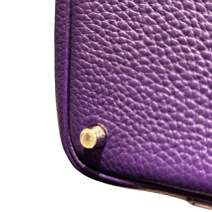 New Hermès Picotin 18 Bucket Bag Purple PHW X3