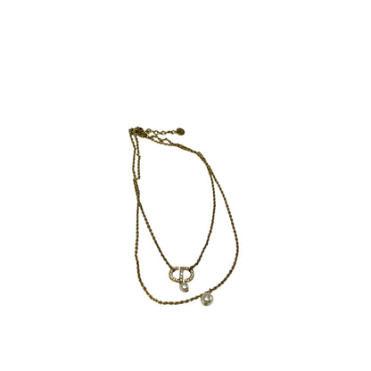 Used DIOR Necklace Jewellery GHW