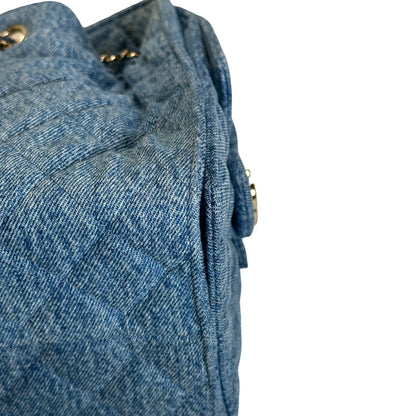 Brand New CHANEL Denim Denim Bag Handbag Blue