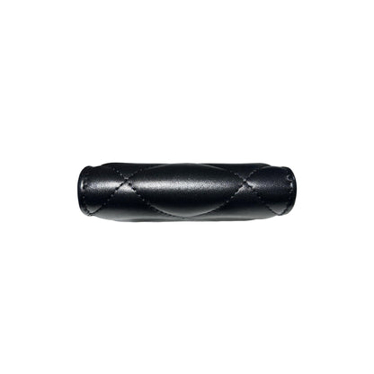 Used CHANEL Lambskin Leather 19 Phone Holder with Chain Phone Bag Black PHW