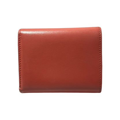 Used CÉLINE Calfskin Leather Wallet Pink GHW