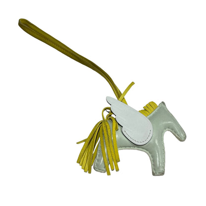 Used HERMES Leather Rodeo Pegase Rodeo Vert d'Eau Craie Lime