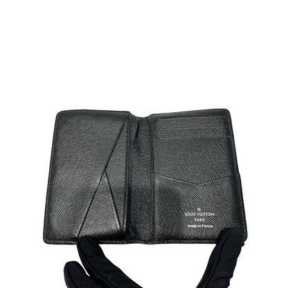 Used Louis Vuitton LV cardholder Card holder Black Grey