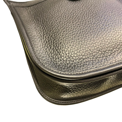 Used Hermès Evelyne Cross Body Bag Black PHW
