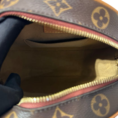 Used Louis Vuitton Monogram Eclipse Coated Canvas Shoulder Bag Brown GHW