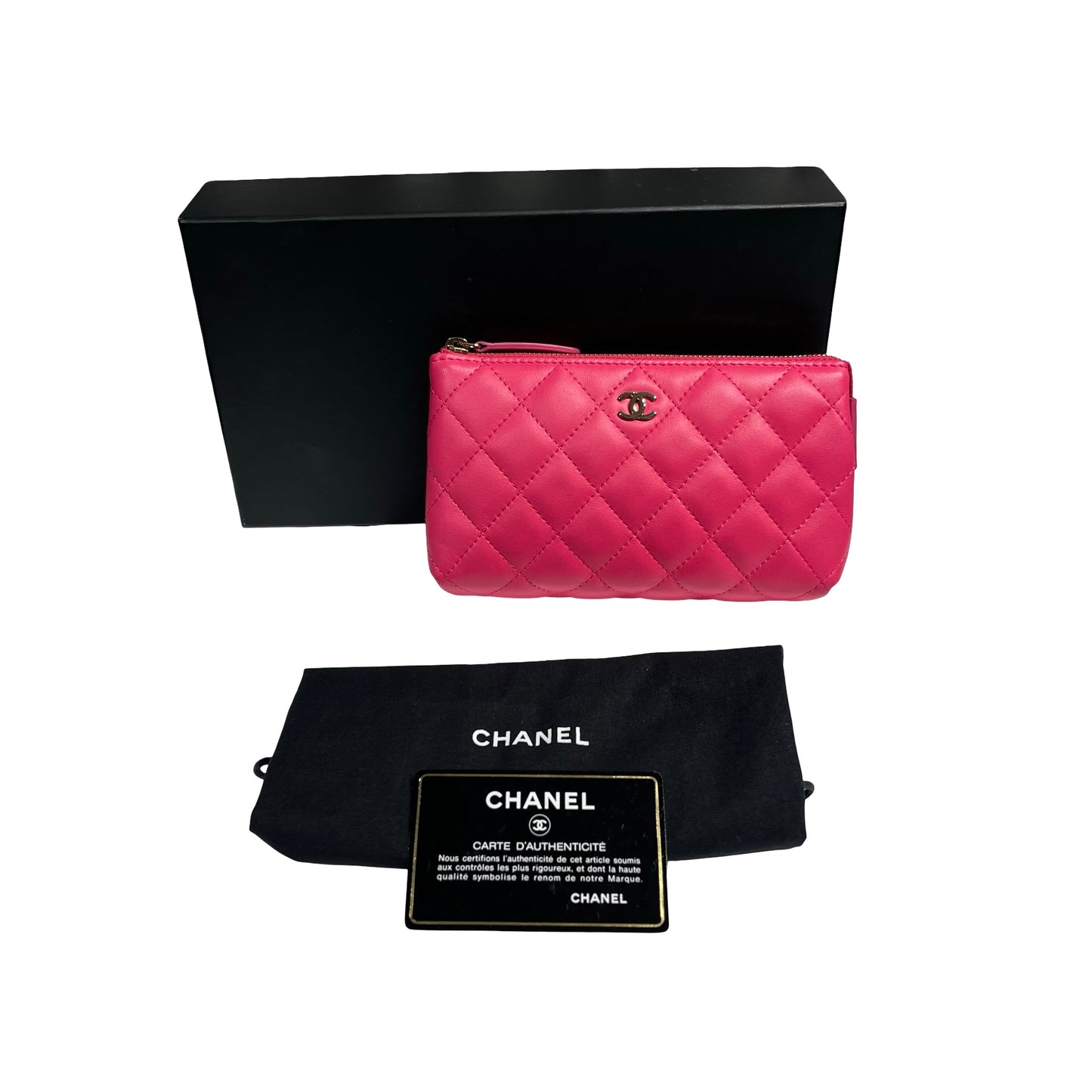 CHANEL LAMBSKIN CLUTCH[3000193]
