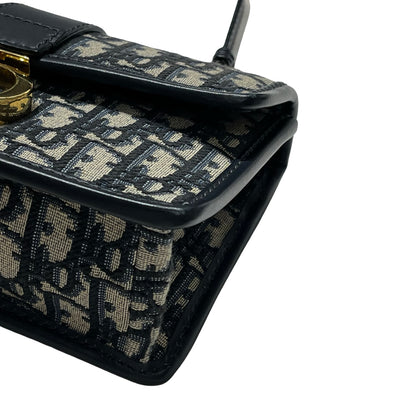 Used DIOR Oblique Oblique Montaigne 30 Crossbody Bag Navy blue