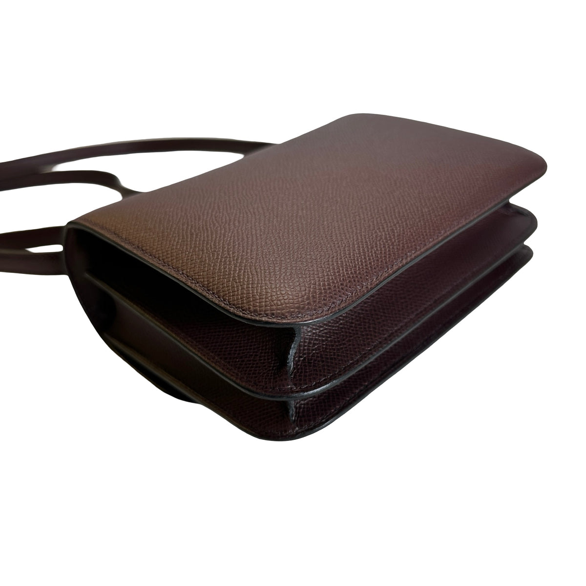 Used HERMES Epsom Mini Constance Crossbody Bag Rouge