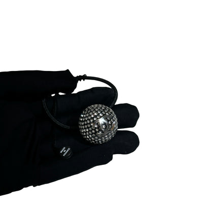 New CHANEL Hair Tie Hair Tie Black PHW