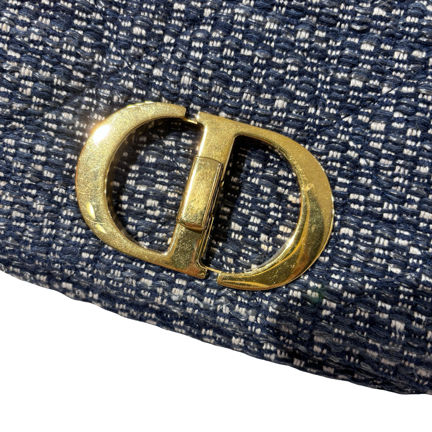 DIOR CARO SMAILL TWEED DARK BLUE [3000613]