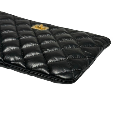 Unused Chanel 2.55 POUCH Pouch Black GHW