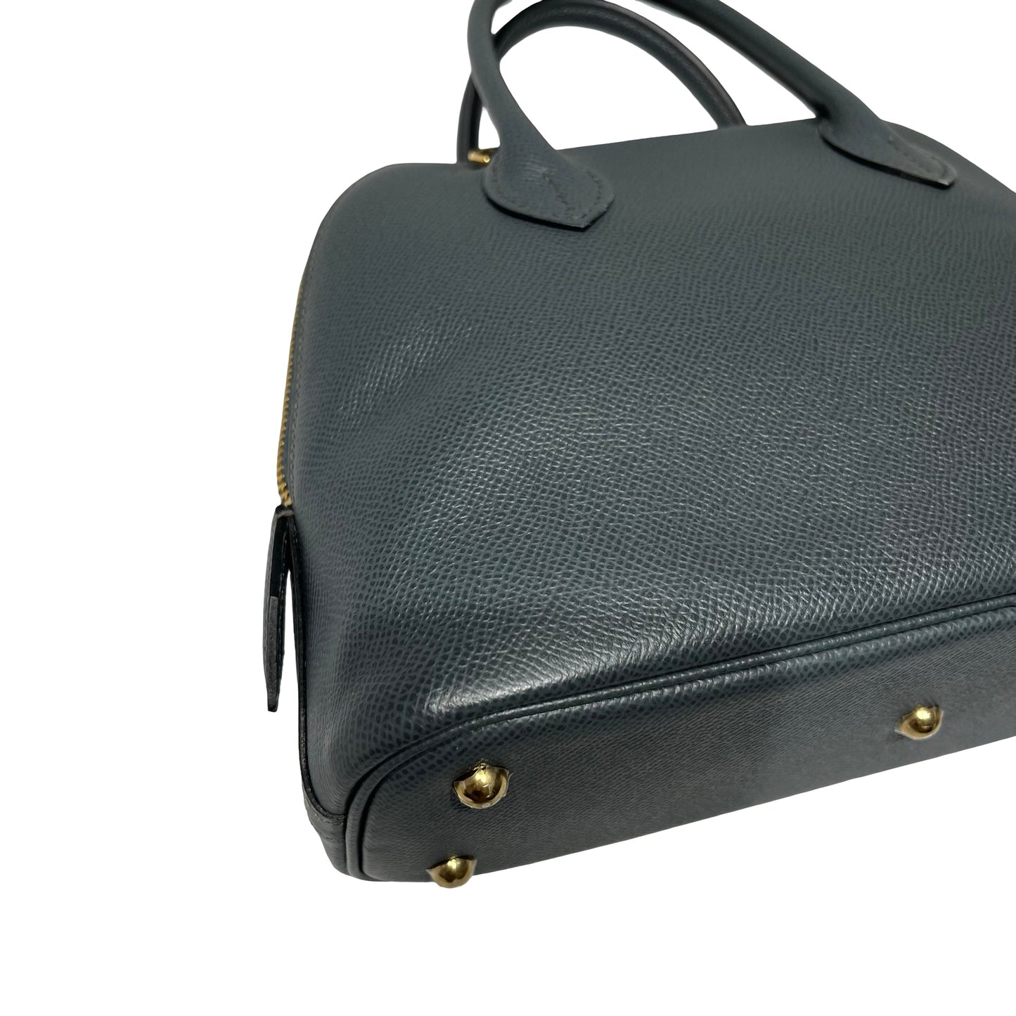 Used HERMÈS BOLIDE 25 Two Way Shoulder Bag Blue GHW