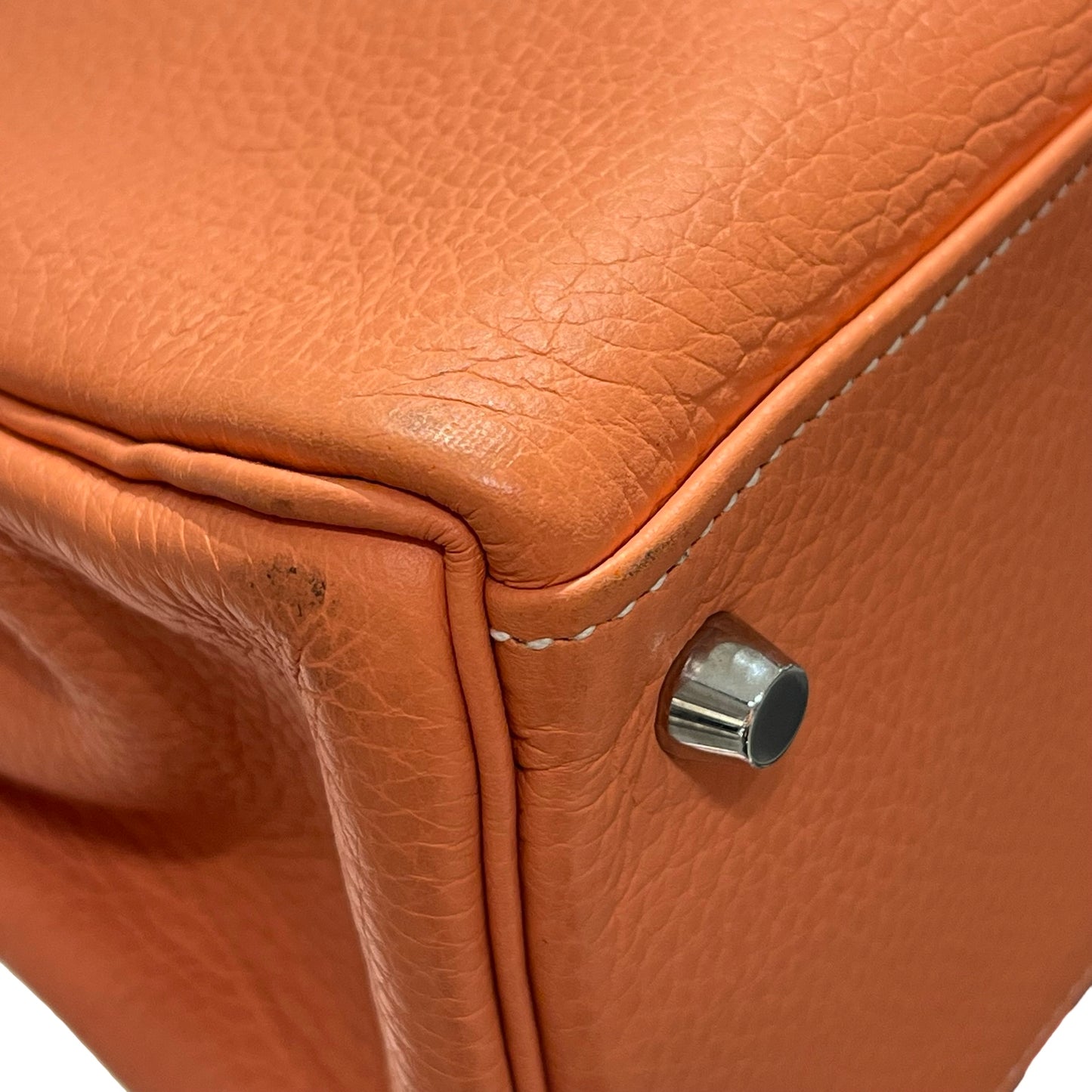 HERMÈS Kelly 28 Handbag Orange (93) PHW