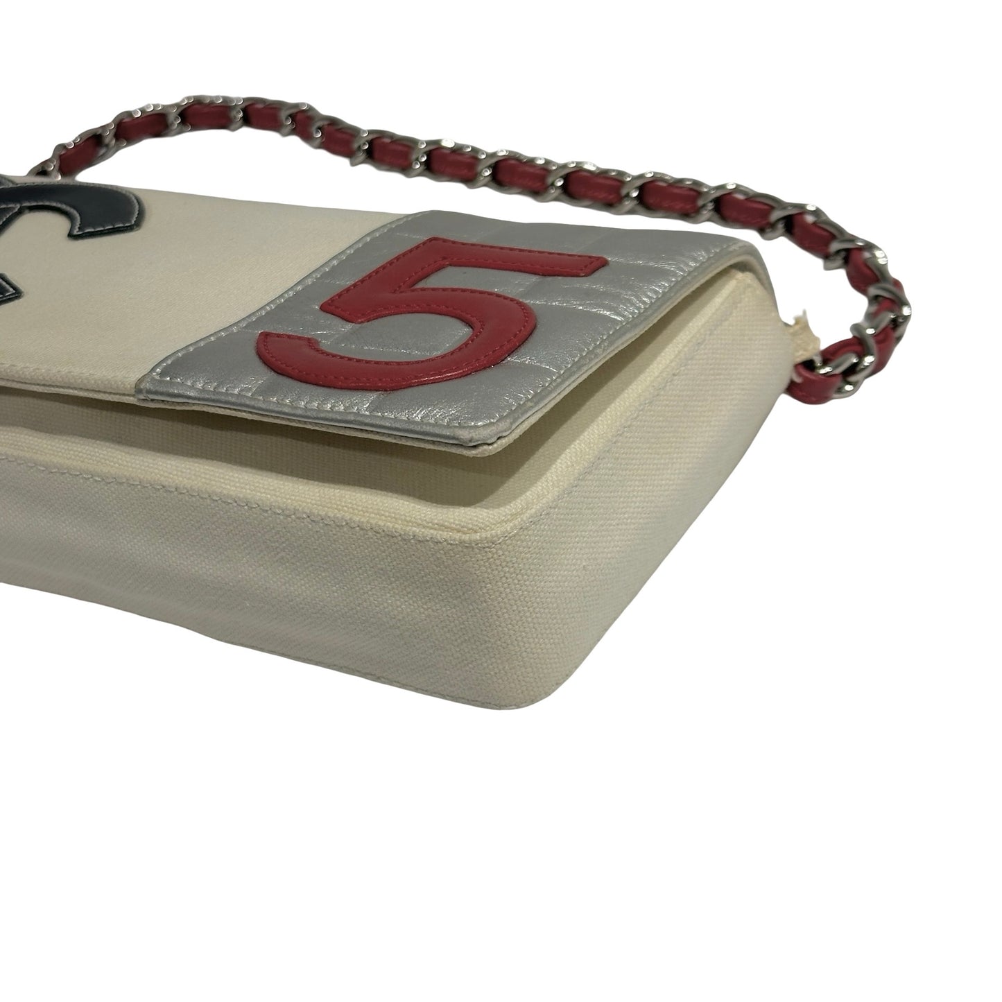 CHANEL VINTAGE NO.5 EAST WEST CHAIN SHOULDER BAG [3000364]