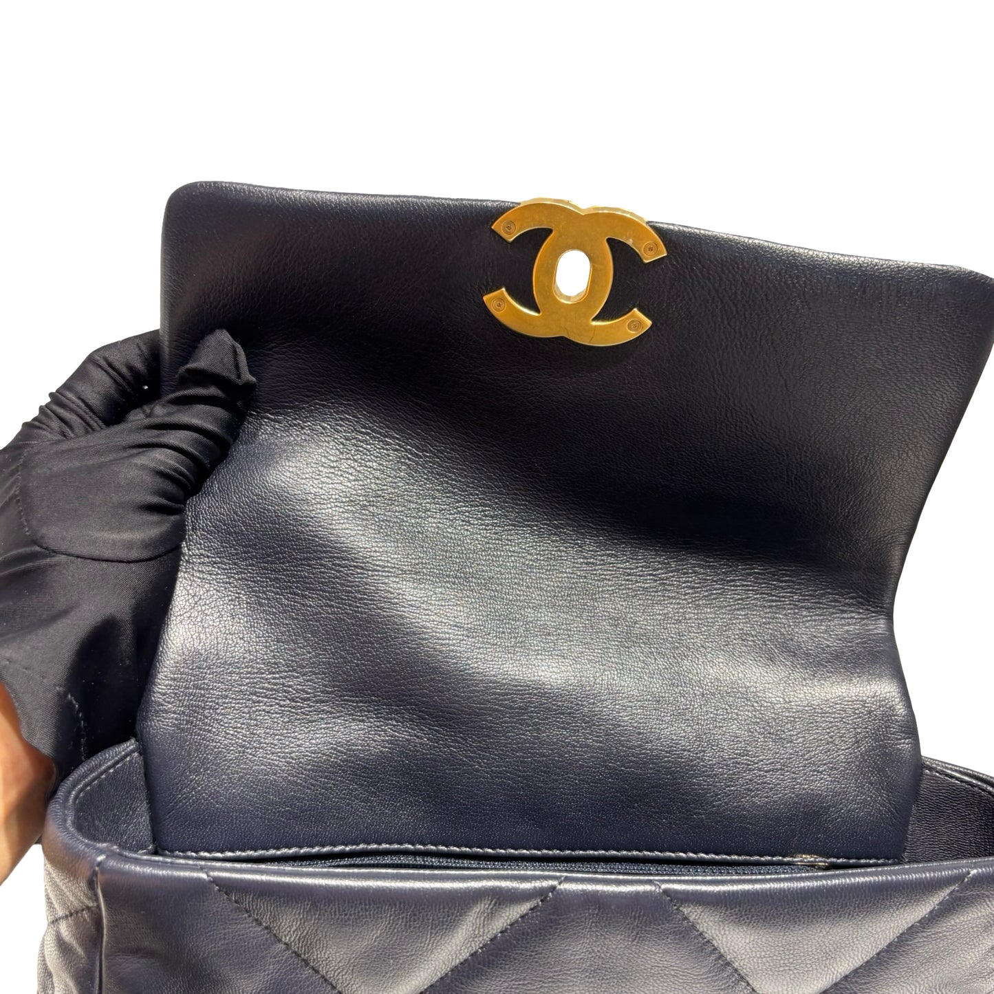 CHANEL 19 HANDBAG SMALL NAVY [3000360]