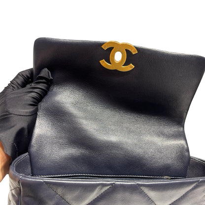 CHANEL 19 HANDBAG SMALL NAVY [3000360]
