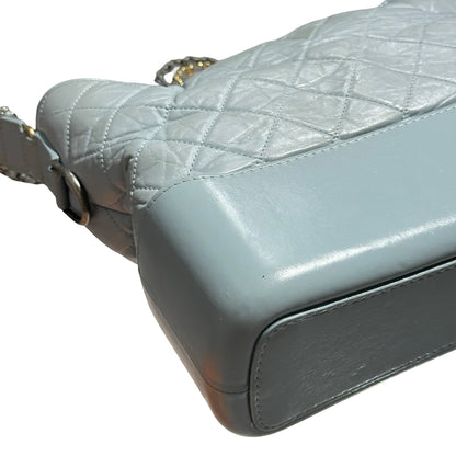 CHANEL GABRIELLE LIGHT BLUE LAMBSKIN  [3000604]
