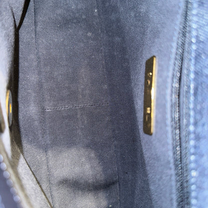 Used CHANEL Denim Blue Used Chanel 19 Small Cross Body Bag