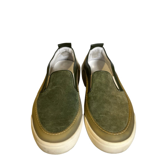 Used JIMMY CHOO Suede Leather Grove Sneakers Green