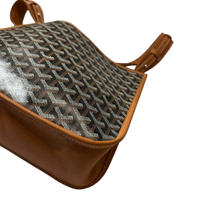 New Goyard Musette Shoulder Bag Black Brown PHW