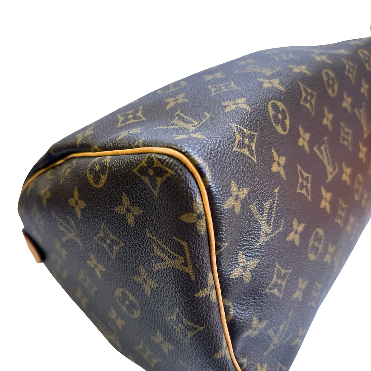 Used LOUIS VUITTON Monogram Canvas Speedy 30 Handbag Brown GHW