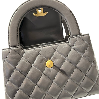 Unused CHANEL KELLY Cross Body Bag Grey GHW