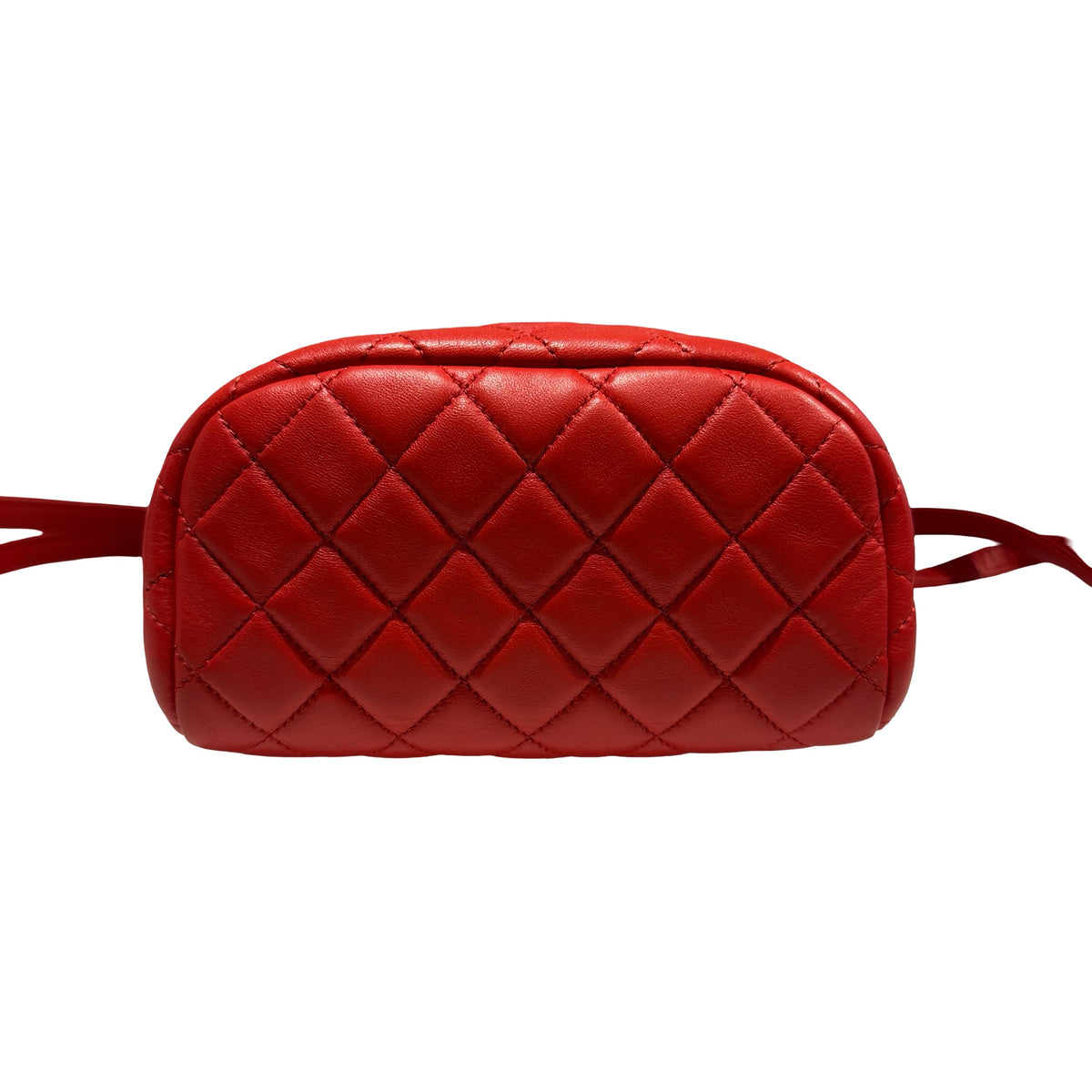 Used CHANEL Lambskin Urban Spirit Backpack Backpack Red