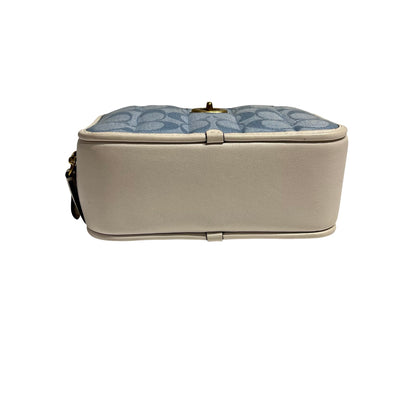 COACH BLUE CANVAS SHOULDER BAG [3000666]
