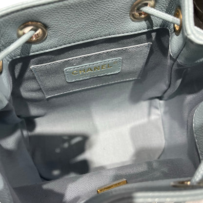 Used CHANEL Cross Body Bag Blue GHW