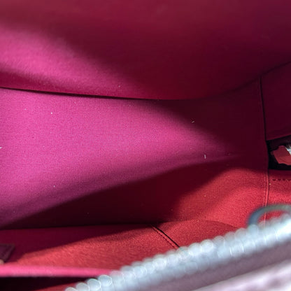 Used LOUIS VUITTON Monogram Satchel PHW Red