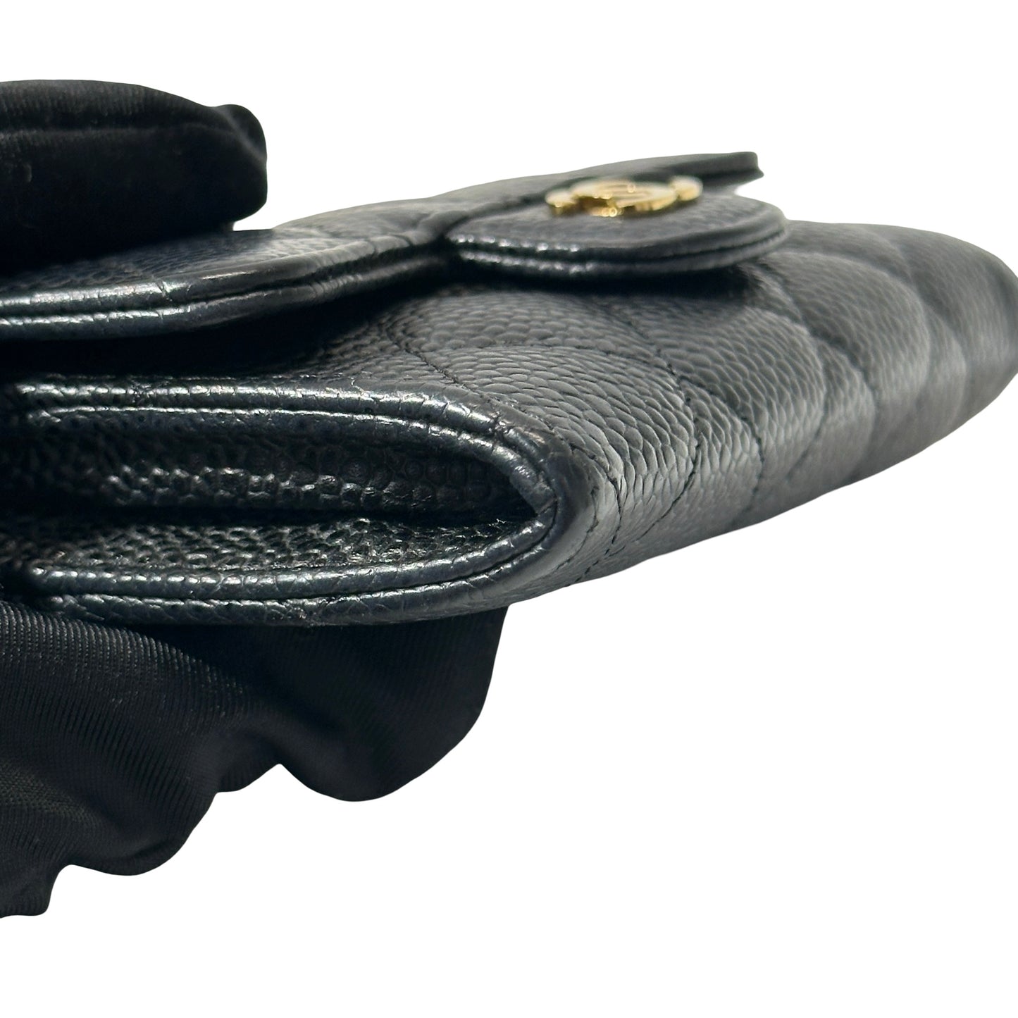 Used CHANEL GHW Used Chanel Wallet Black Wallet Black