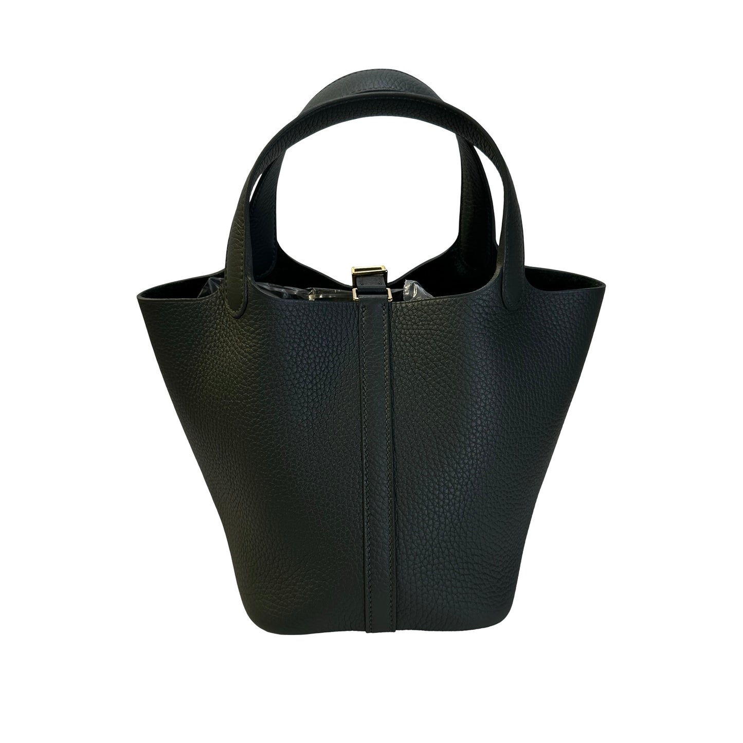 Used HERMES TC Picotin 18 Handbag Dark Green