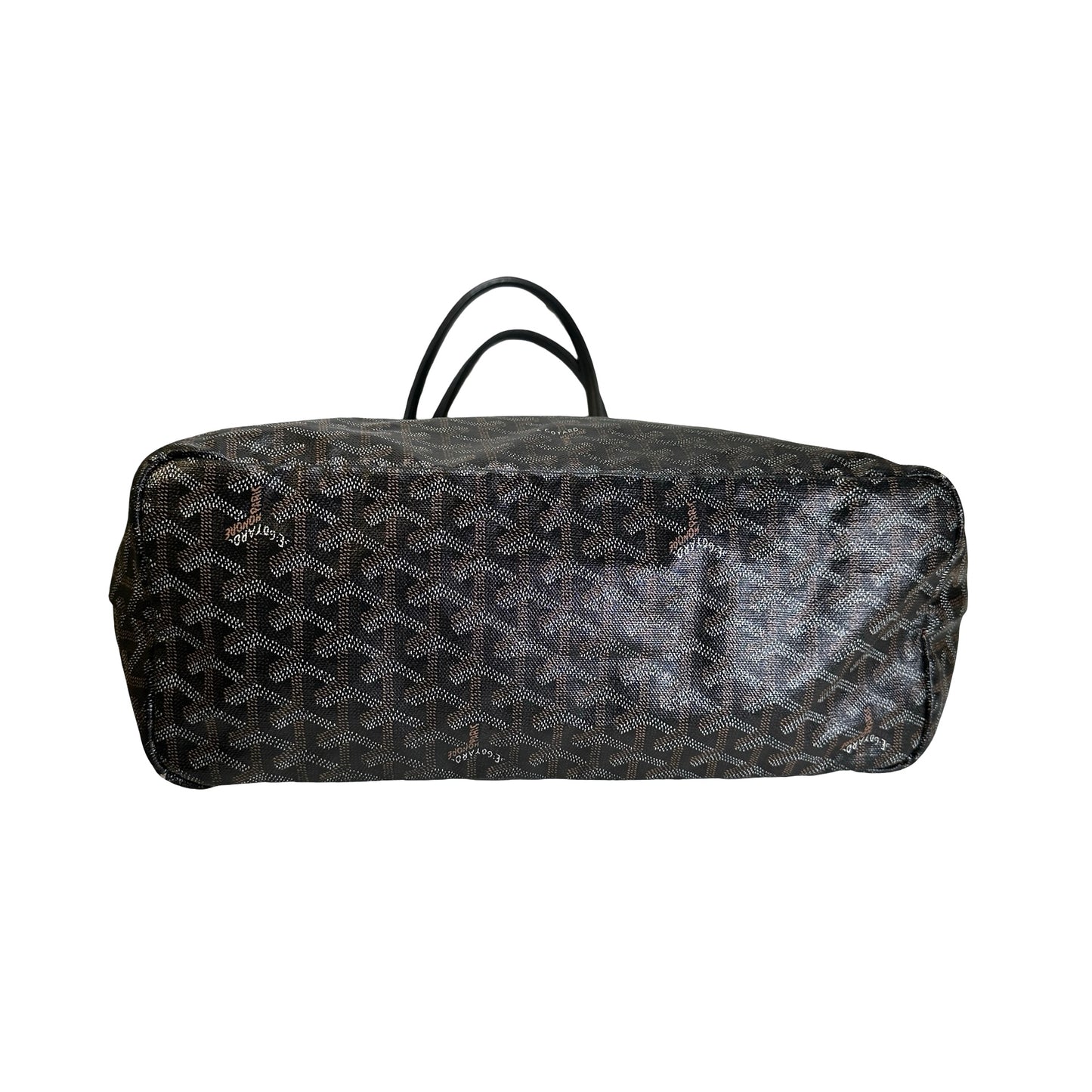 Used GOYARD Goyardine Saint Louis Tote Bag Black GHW
