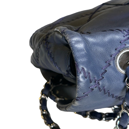 Used CHANEL Ultimate Stitch Flap Bag Wild Stitch Chain Shoulder Bag Navy PHW
