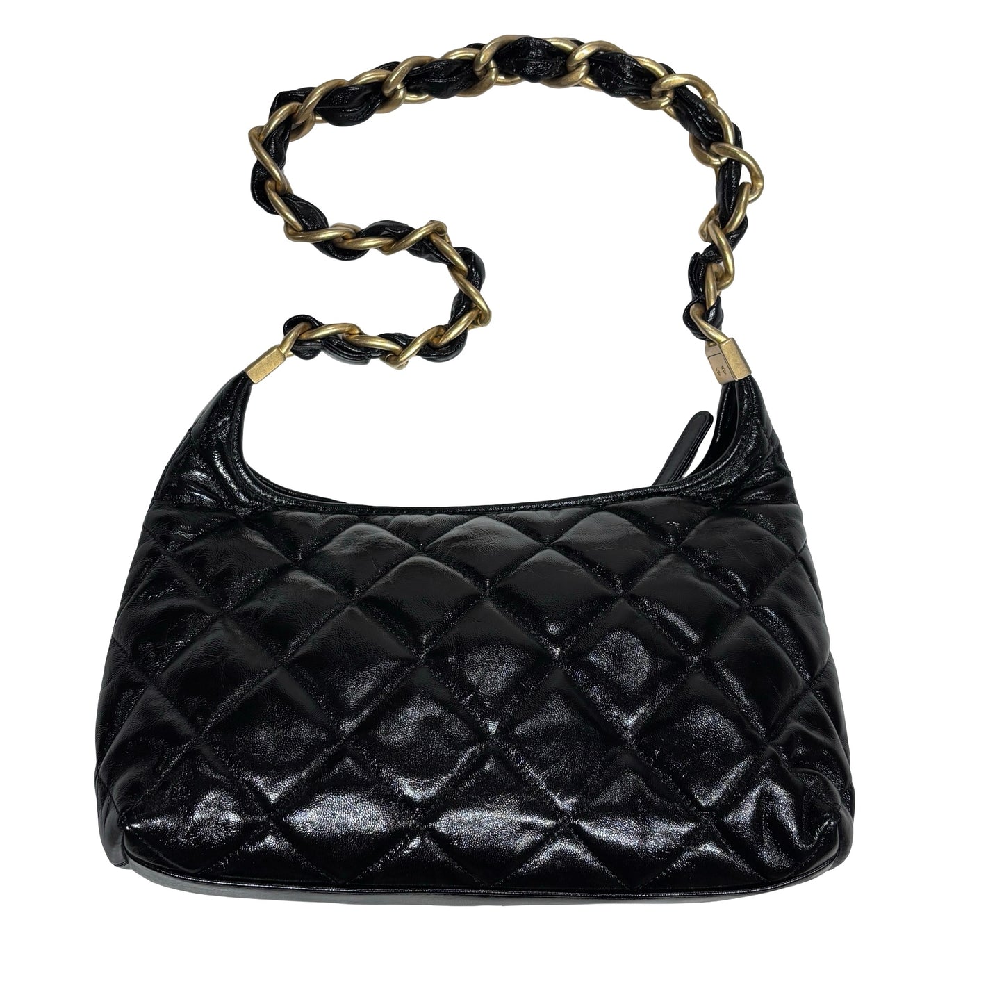 New Chanel Hobo Small Shoulder Bag Black GHW