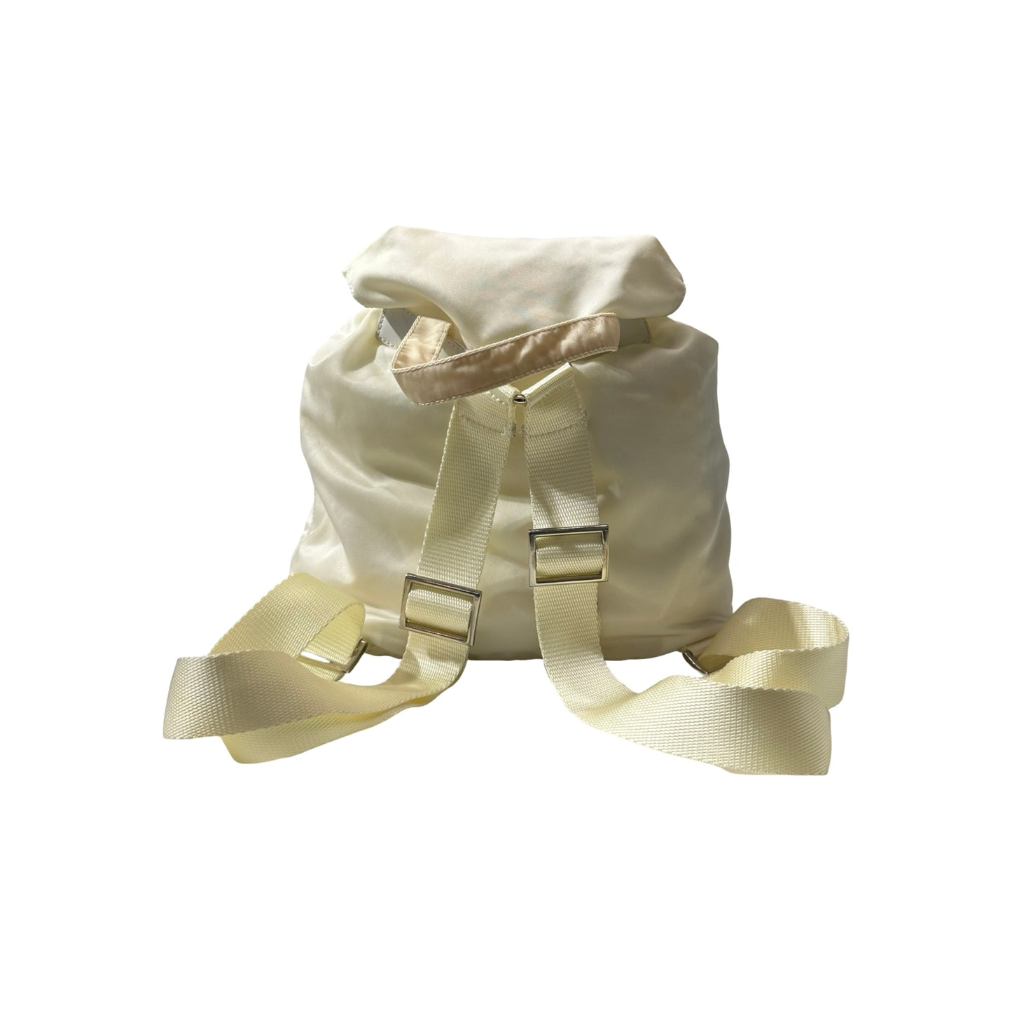 Used PRADA Nylon Backpack PHW White