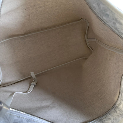 Used GOYARD Canvas Hobo Bag Shoulder Bag White PHW