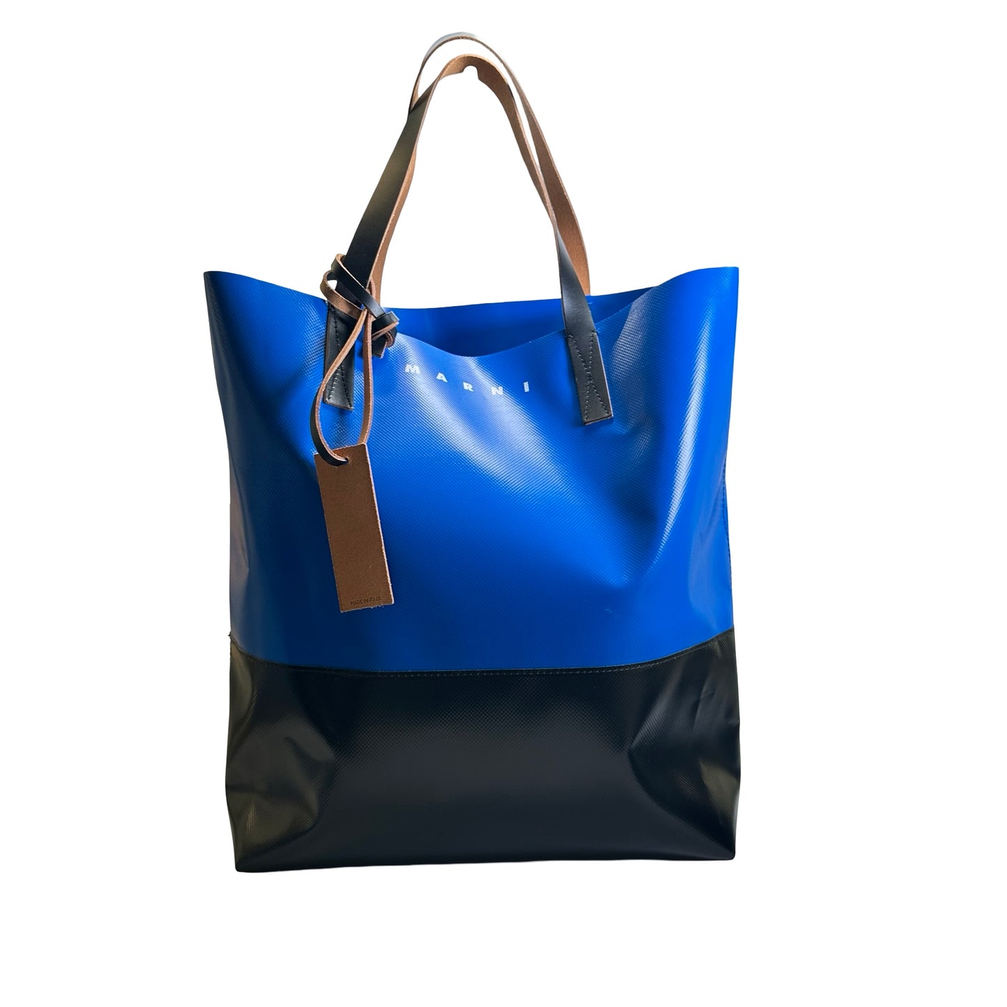 Used MARNI PVC Tote Bag Tote Bag Blue Black
