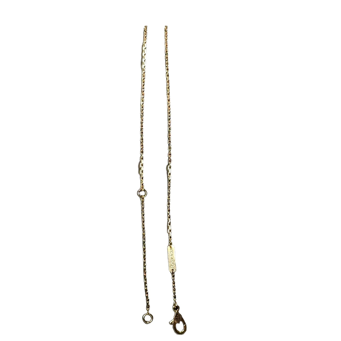 Used VAN CLEEF & ARPELS 18K Gold Alhambra Neeklace GHW
