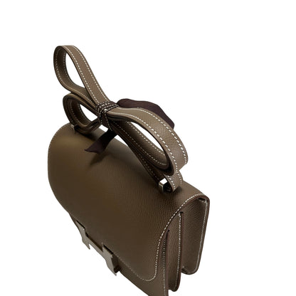 Brand New HERMES Epsom Constance Mini Crossbody Bag Etoupe