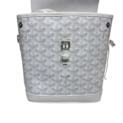 GOYARD LE SAC ALPIN MINI WHITE CANVAS PHW [3001373]