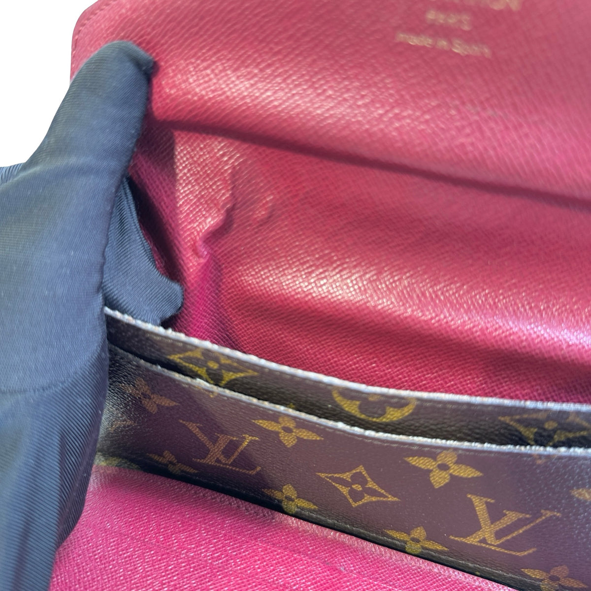Used LOUIS VUITTON Monogram Canvas Sarah Wallet Long wallet Brown Gold