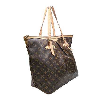 Used LOUIS VUITTON Monogram Palermo GM Shopper Bag Brown GHW