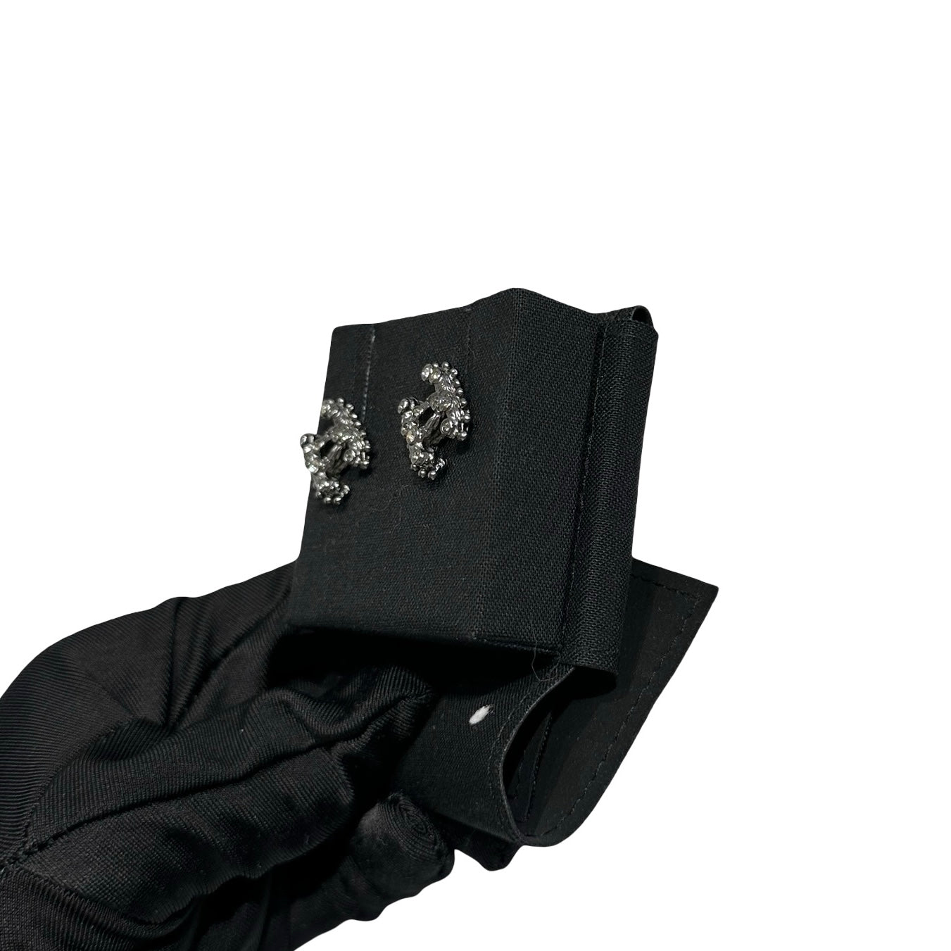 Used CHANEL Earrings Jewellery Black