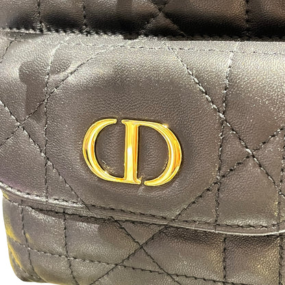 Used DIOR Caro Bucket Bag Black GHW